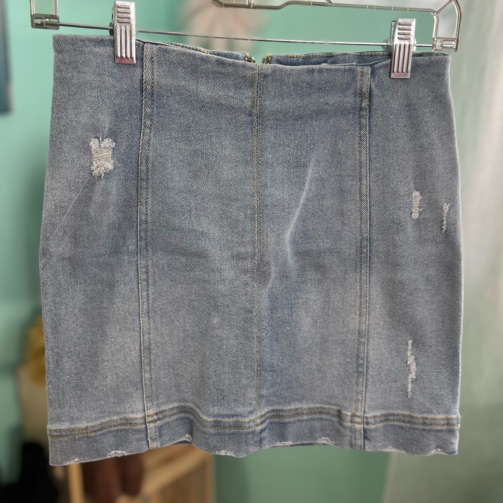 Juniors Denim mini skirt